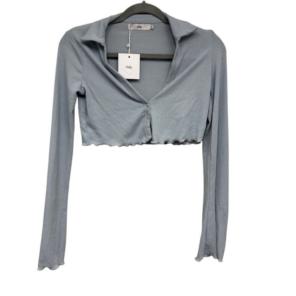 Adika ribbed cropped long sleeve size XS